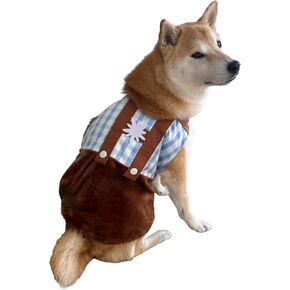 Oktoberfest Dog Costume XS XXL German Outfit Halloween Viking Beer Cosplay Octoberfest Bavarian, L