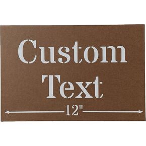 Large Custom Stencils | Enter Your Own Text | 8 Inch x 12 Inch Personalized Stencil for Spray Painting (8 Inch x 12 Inch)