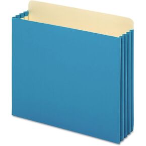 Pendaflex FC1524PBLU File Cabinet Pockets, Straight Cut, 1 Pocket, Letter, Blue (Box of 10)