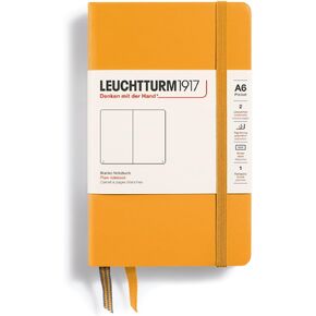 LEUCHTTURM1917 - Notebook Hardcover Pocket A6-187 Numbered Pages for Writing and Journaling (Rising Sun, Plain)