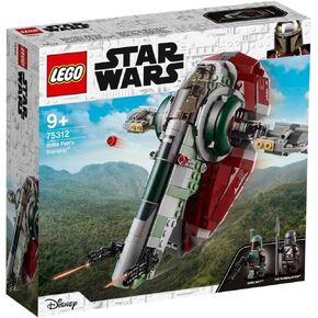 LEGO Star Wars Boba Fett’s Starship 75312 Building Kit; Awesome Building Toy for Kids, Featuring Boba Fett and The Mandalorian Minifigures with Weapons, Plus a Carbonite Brick (593 Pieces)