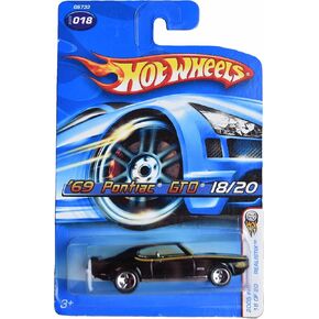 Hot Wheels '69 Pontiac GTO, 2005 First Editions 18/20, Black