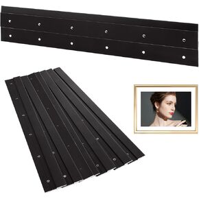 3 Pair 17 Inch French Cleat Hanger, French Cleat Picture Hanger, French Cleat Heavy Duty for Hanging Picture Ledges Mirrors Headboard Wall Mounting Brackets, Z Bar Hanger Supports 90lbs