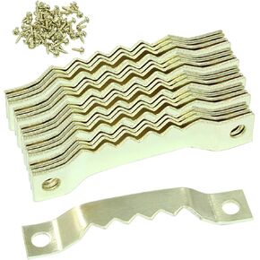 50 Pack Sawtooth Picture Hangers - Picture Hanging Hooks for Hanging Photo Frames, Artwork, Paintings, Canvas - Gold