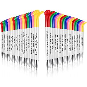 30 Pieces Inspirational Quotes Pens Bulk Funny Thumbs up Pens Thank You Gifts Employees Appreciation Ballpoint for Back to School Student Teacher Coworker Nurse Appreciation Gift(Classic)