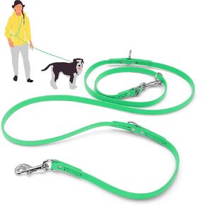Jelly Pet Multi-Purpose European Style Leash l Made in America l Stronger Than Leather l Waterproof and Easy to Clean (3/8", Purple)