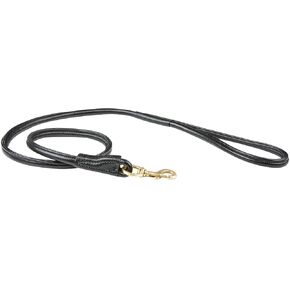 WeatherBeeta Rolled Leather Dog Lead, Brown, Medium