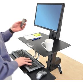 Ergotron-Worksurface for WorkFit-S-الإضافة لمحول مكتب WorkFit-S الدائم