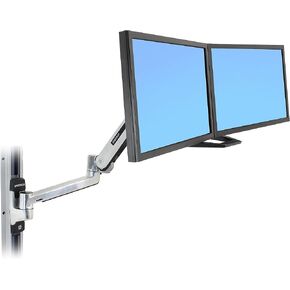 طقم تثبيت Ergotron Dual Monitor ، تصل إلى 26 بوصة ، Black (97-783)