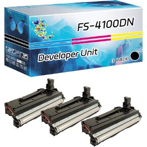 FS-4100DN Developer Unit Compatible for Kyocera ECOSYS M3040idn M3145idn M3540idn M3550idn M3560idn M3645idn M3655idn Printers (3 Pack Black)