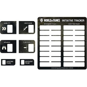 World of Tanks Stat Token Set - Game Expansion Accessory, WOT Miniatures Game, WOT Tabletop Gaming, WOT52