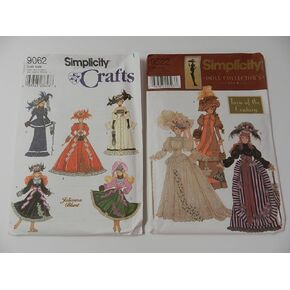Simplicity 9522 "Turn of The Century" Doll Collector's Club Victorian Dresses Sewing Patterns for 11-1/2" Fashion Dolls