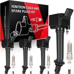 SCITOO 4 ignition coils + 4 iridium Spark Plugs,for Chevrolet for Malibu 2.0L 2019,for Malibu 1.8L 2016-2019,for Malibu 1.5L 2019,for Buick Cascada 1.6L 2016-2019 UF821
