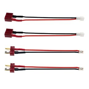 2Pairs Deans-T Plug to 2-PIN JST-PH2.0 Male Female Adapter Conversion Cable/Lead/Wire 22AWG 100mm for ESC 1/24 1/18 RC Crawler SCX24 AX24 TRX4M FCX24