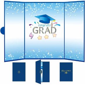 DUGUTUL Class of 2025 Graduation Party Supplies Guest Book, Personalized Keepsake Gift Ideas for High School and College Mementos, Keepsake with Enhanced Thick Paper (Rose Gold)