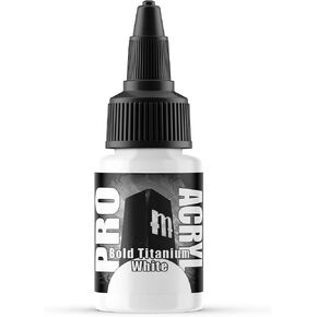 Monument Hobbies PRO Acryl 22ml Acrylic Miniature Paint - Bold Titanium White