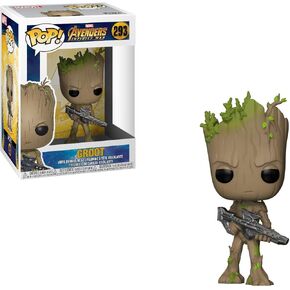 Funko POP! Marvel: Avengers Infinity War - Teen Groot with Gun, Multicolor, Standard