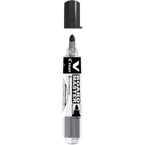 Pilot Begreen Recycled V Board Master Whiteboard Marker Bullet 6.0 mm Tip - Black, Box of 10