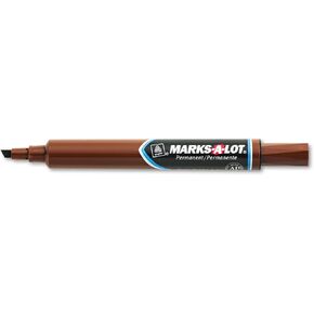 Avery 08881 Avery MARKS-A-LOT Permanent Marker, Large Chisel Tip, Brown, 12 - 12ct boxes