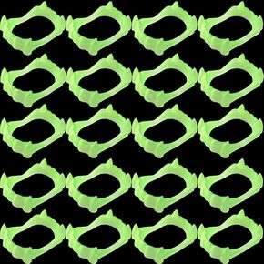 36PCS Halloween Glowing Vampire Fangs Bulk Glow in The Dark Plastic Teeth Halloween Party Supplies Reusable Fake Teeth Dress up Costume Cosplay Accessory for Kids Halloween Decoration