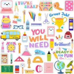45 Pcs You'll Need Management Magnets for Teachers, Vibrant School Supplies Magnets with Adorable Designs - Whiteboard, Fridge, Locker Decor for Elementary, Middle School