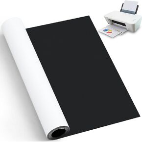 Extra Large 12in x 6 Feet Printable Magnetic Sheets Roll Magnet Paper Blank Sheets Non-adhesive Backing 30mil Thickness for Inkjet Printer Photo DIY Crafts, Not Waterproof, Not Suitable for Cars