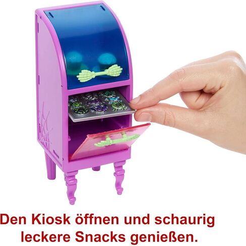 ​مجموعة لعب Monster High The Coffin Bean، مقهى مع حيوانين أليفين، أثاث مخيف، حلويات ومشروبات، طاولة باريستا، ألعاب أطفال، مجموعة هدايا in Kuwait