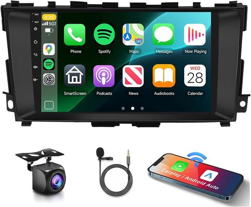 2G+64G Car Radio Stereo for Nissan Altima 2013-2018 with Wireless CarPlay Android Auto, 9 Inch Android 13 Touch Screen Head Unit, HiFi Audio GPS Navigation WiFi Bluetooth SWC HD Backup Camera in Saudi Arabia