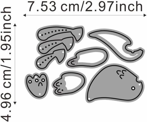 Dzixy Patchwork Bird Pigeon Cutting Metal Dies for Card Making Kiting Paper Die Cuts Stet Scrapbook Stencils Supplies Machine Templates in Kuwait