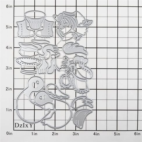 Dzixy Patchwork Bird Pigeon Cutting Metal Dies for Card Making Kiting Paper Die Cuts Stet Scrapbook Stencils Supplies Machine Templates in Kuwait