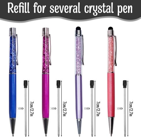 20pcs 2.75in نقاط الحبر pens ، 1 مم متوسطة طرف أسود حبر إعادة ملء القابلة للاستبدال نقاط المعادن إعادة ملء أقلام القابلة للاستبدال المعادن المعادن d1 (أسود) in Kuwait