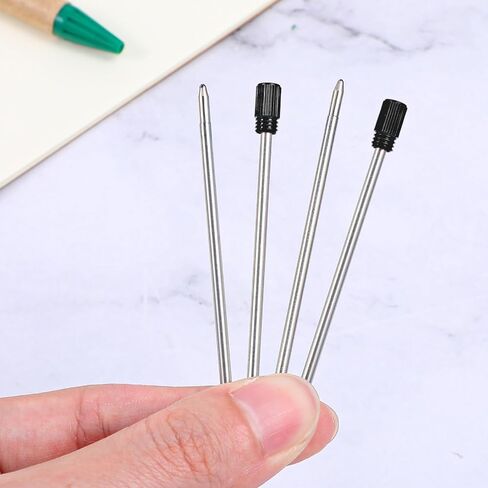 20pcs 2.75in نقاط الحبر pens ، 1 مم متوسطة طرف أسود حبر إعادة ملء القابلة للاستبدال نقاط المعادن إعادة ملء أقلام القابلة للاستبدال المعادن المعادن d1 (أسود) in Kuwait