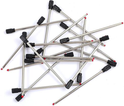 20pcs 2.75in نقاط الحبر pens ، 1 مم متوسطة طرف أسود حبر إعادة ملء القابلة للاستبدال نقاط المعادن إعادة ملء أقلام القابلة للاستبدال المعادن المعادن d1 (أسود) in Kuwait