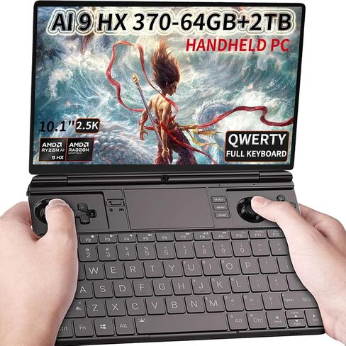 GPD Win Max 2 2024 [AMD Ryzen 7 8840U-32GB+2TB] 10.1 Inches Mini Handheld Win 11 PC Video Game Console Gameplayer 1920X1200 TouchScreen Laptop Tablet PC 1TB M.2 SSD Storage in Saudi Arabia