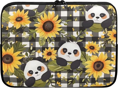 Black Brown Cow Print 15 Inch Laptop Sleeve Shockproof Slim Tablet Carrying Case Bag Easy to Carry in Kuwait