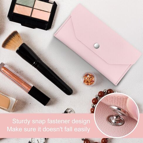 Bremorou Leather Envelope Money Envelope Mini Cash Holder Wallet Women Money Money Money Money Money for Cash Manuging Mickets for Basking Stuff Friniver in Kuwait