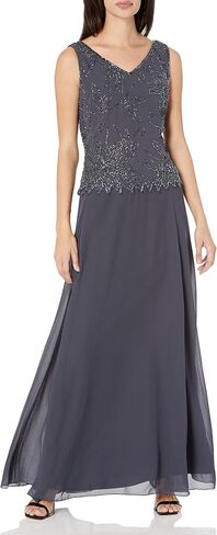 J Kara Women's Petite Beaded Long Jacket Dress Two Piece in Saudi Arabia