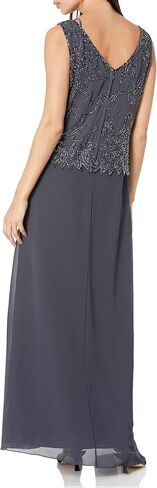 J Kara Women's Petite Beaded Long Jacket Dress Two Piece in Saudi Arabia