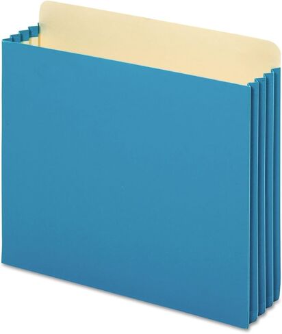 Pendaflex FC1524PBLU File Cabinet Pockets, Straight Cut, 1 Pocket, Letter, Blue (Box of 10) in Saudi Arabia