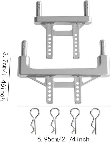Dynwave RC CAR CAR الأمامي الأعمدة القشرة الخلفية 1/16 RC مركبة جسم تركيبات قطع الغيار جزء إكسسوارات ترقية المعادن أعمدة قذيفة ل Q130 in Kuwait