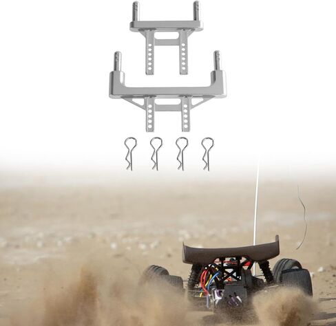 Dynwave RC CAR CAR الأمامي الأعمدة القشرة الخلفية 1/16 RC مركبة جسم تركيبات قطع الغيار جزء إكسسوارات ترقية المعادن أعمدة قذيفة ل Q130 in Kuwait