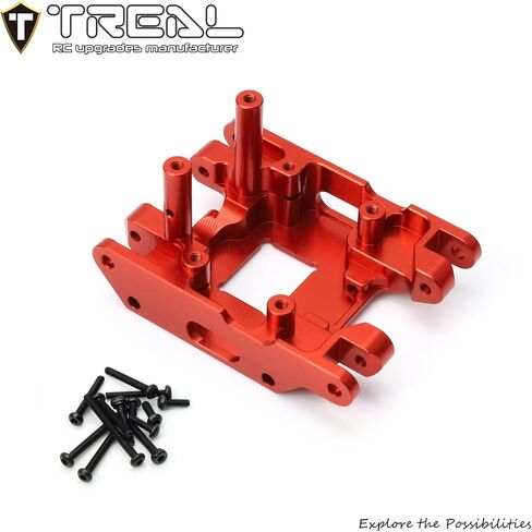 TREAL TRX4MT CENTRY CENTER SKID PLATE Aluminium 7075 HOIPS ERDADES FOR 1/18 TRX-4MT F-150 K10 MONSTER TRACK (Black) in Saudi Arabia