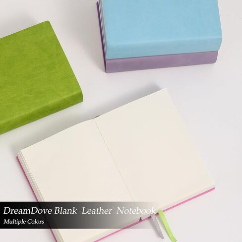 Thick Blank Journal Notebook 720 Pages No Lines Soft Leather Blank Notebook for Women Drawing Book Memo Writing Sketch Diary Notebook (Blue Blank Notebook) in Saudi Arabia