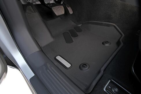 BaseLayer Front Floor Mats for Toyota Tacoma (2016-2023) (Automatic Only) - Custom Fit Waterproof Floor Mats, Durable All-Weather Mats - Made in USA (Gray Logo) in Saudi Arabia