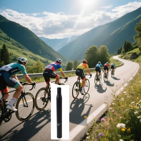 MY MIRONEY 2PCS Bike Seatpost Matte Black Bike Seat Post with Scale Aluminum Alloy Bicycle Seat Post Replacement for Road & Mountain Bike, 25.4 x 250mm in Saudi Arabia