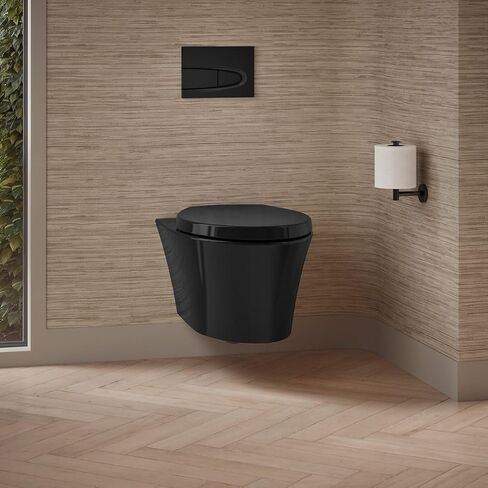 Kohler 31539-0 K-31539-0 Veil Wall-Hung Dula Flush Toilet, White in Saudi Arabia