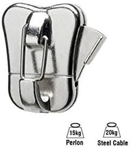 STAS Zipper Pro - Picture Hanging Security Hooks for Perlon Cords or Steel Cables or Wires (20) in Kuwait
