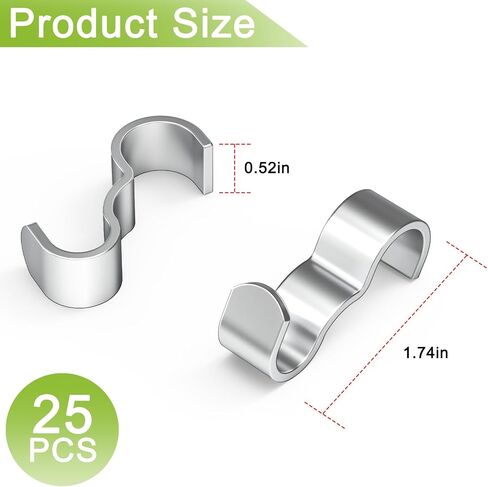 25 Pack Molding Hooks,Steel Picture Rail Hangers Hooks,Wide Picture Rail Molding Hooks (White) in Kuwait