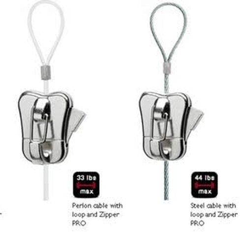 STAS Zipper Pro - Picture Hanging Security Hooks for Perlon Cords or Steel Cables or Wires (20) in Kuwait