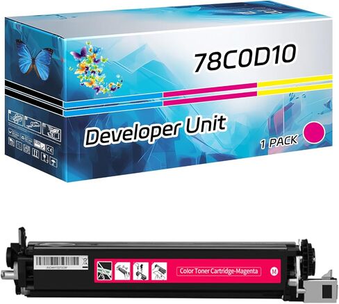 78C0D10 Developer Unit Compatible for Lexmark C2325 C2425 C2535 C2240 MC2325 MC2425 MC2535 MC2640 XC2235 4240 Printers, High Yield 22500 Pages, with Chip High-Definition Printing (1 Pack Yellow) in Kuwait